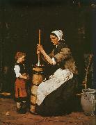 Mihaly Munkacsy Woman Churning oil painting picture wholesale